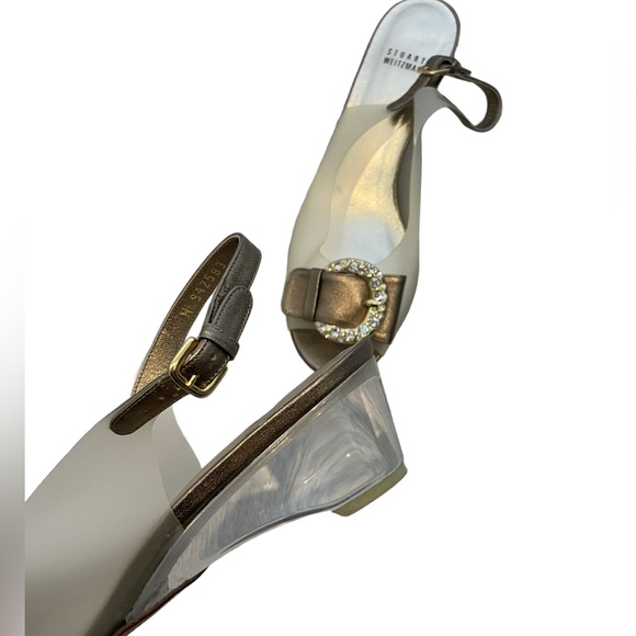 Stuart Weitzman Clear Buckled Heels - Picture 5 of 14